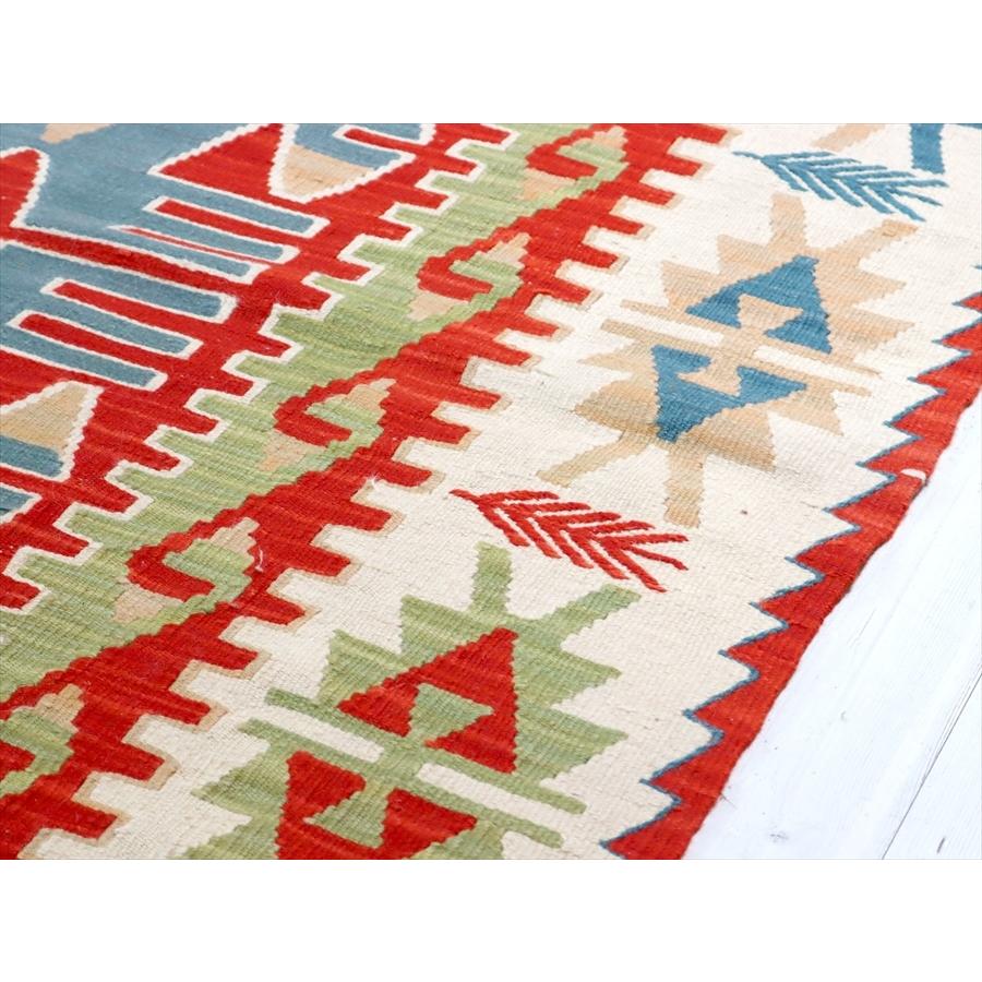 トルコの手織りキリム　カリヨラ 233x152cm 翼を広げた鳥のモチーフ | ブランド登録なし | 05