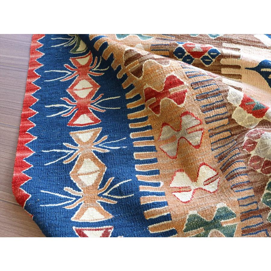 細かな織りの手織りキリム コンヤ 176x141cm エリベリンデのモチーフ | ブランド登録なし | 10