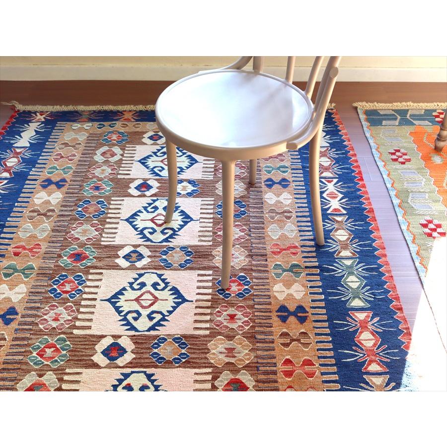 細かな織りの手織りキリム コンヤ 176x141cm エリベリンデのモチーフ | ブランド登録なし | 04