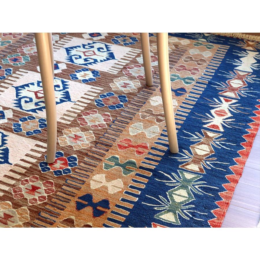 細かな織りの手織りキリム コンヤ 176x141cm エリベリンデのモチーフ | ブランド登録なし | 05