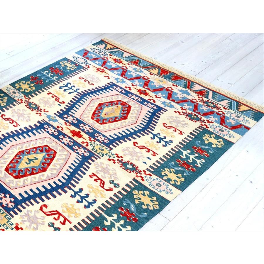 細かな織りのコンヤキリム セッヂャーデ 171x125cm サソリのモチーフと狼の足跡 | ブランド登録なし | 10