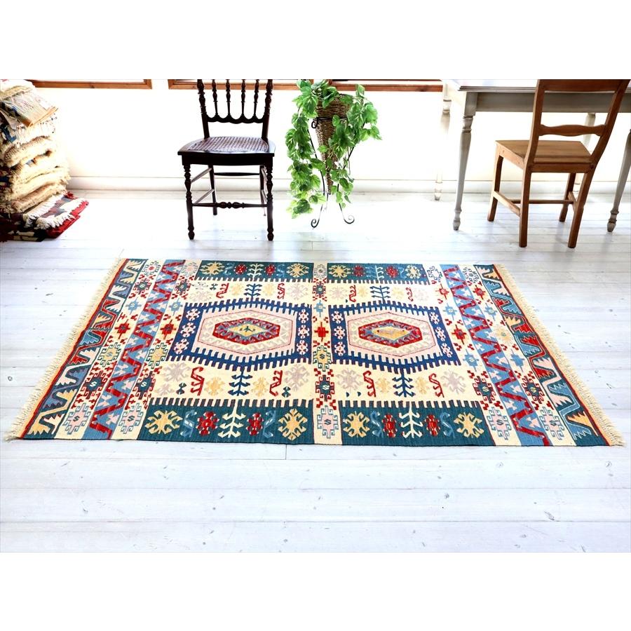 細かな織りのコンヤキリム セッヂャーデ 171x125cm サソリのモチーフと狼の足跡 | ブランド登録なし | 12