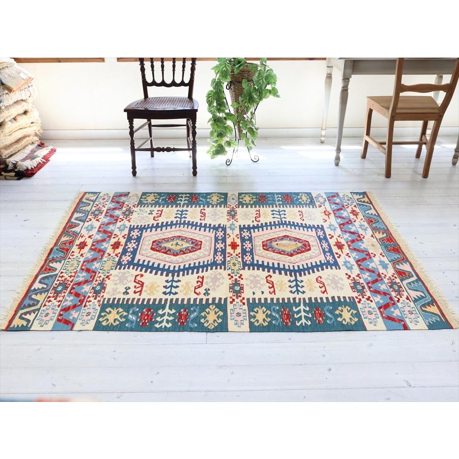 細かな織りのコンヤキリム セッヂャーデ 171x125cm サソリのモチーフと狼の足跡 | ブランド登録なし | 02