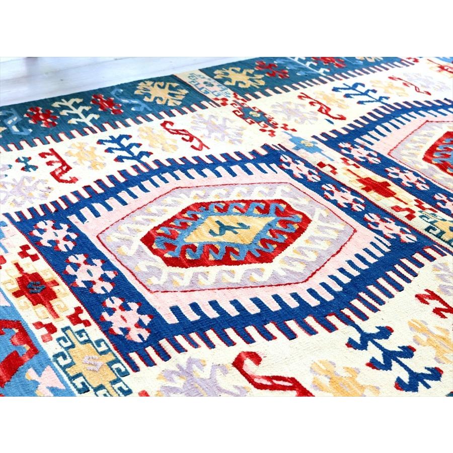 細かな織りのコンヤキリム セッヂャーデ 171x125cm サソリのモチーフと狼の足跡 | ブランド登録なし | 08