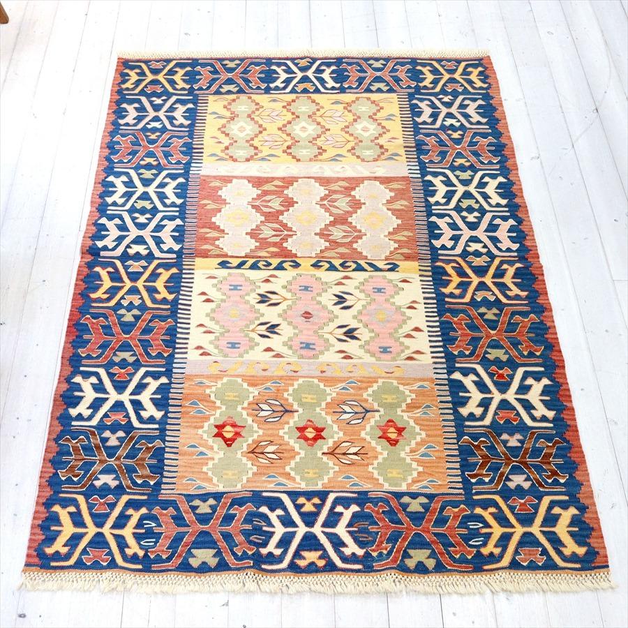 細かな織りのコンヤキリム セッヂャーデ 182x125cm ４つのサンドゥック | ブランド登録なし