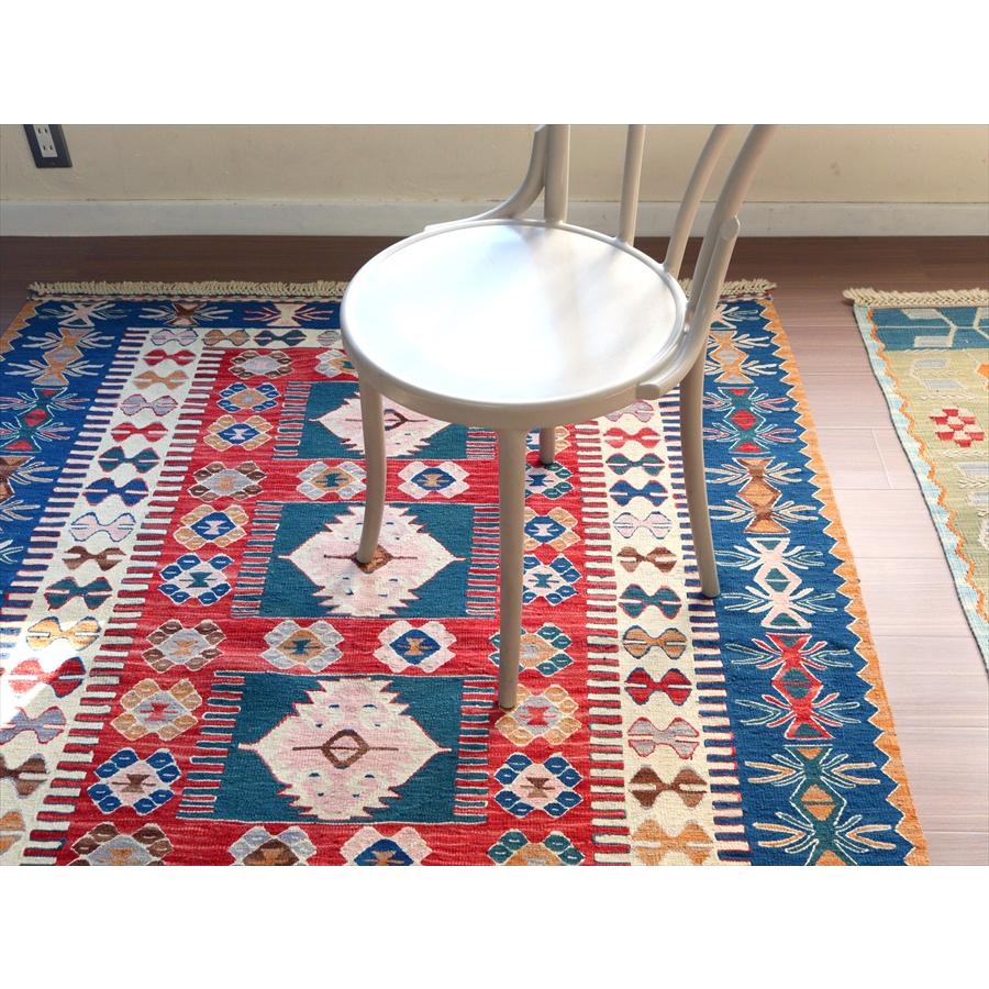 細かな織りの手織りキリム コンヤ 177x139cm エリベリンデと狼の足跡 | ブランド登録なし | 04