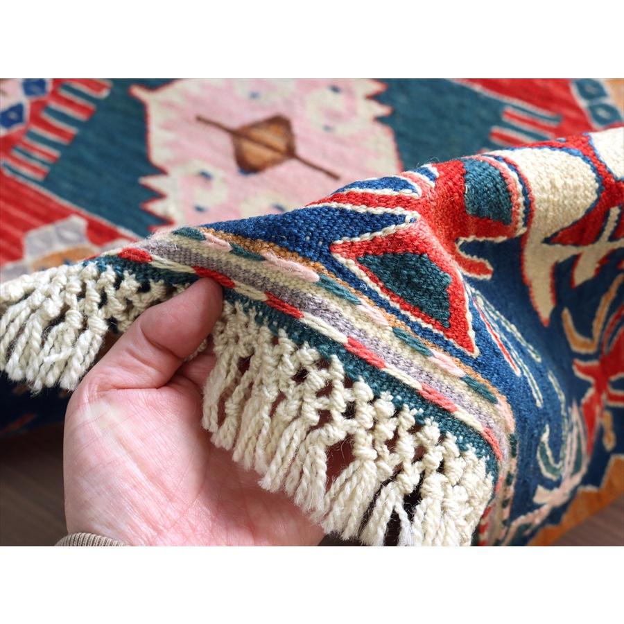 細かな織りの手織りキリム コンヤ 177x139cm エリベリンデと狼の足跡 | ブランド登録なし | 07