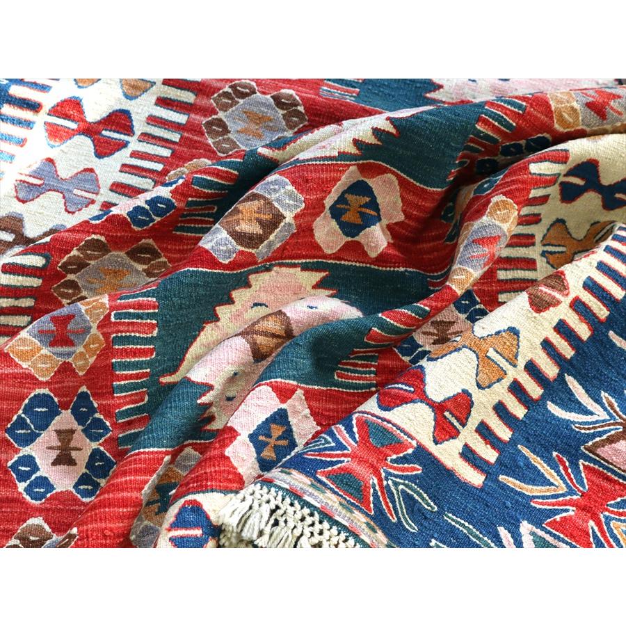 細かな織りの手織りキリム コンヤ 177x139cm エリベリンデと狼の足跡 | ブランド登録なし | 08