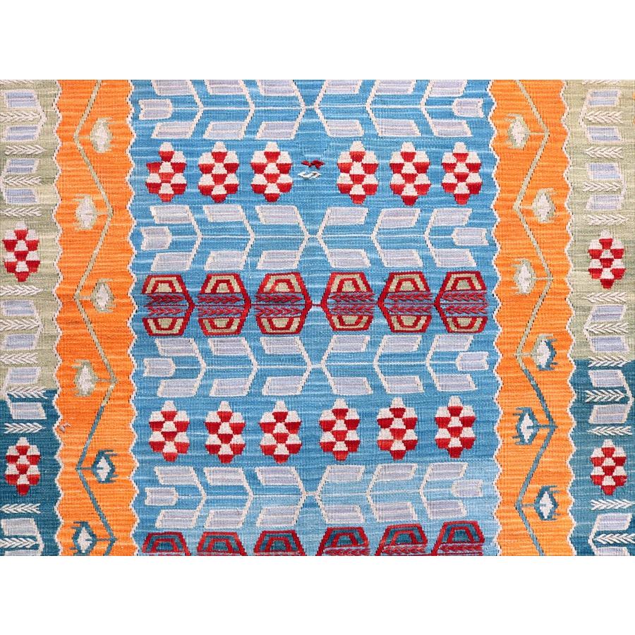 細かな織りの手織りキリム カイセリ 173x131cm 麦の穂と小花のモチーフ | ブランド登録なし | 04