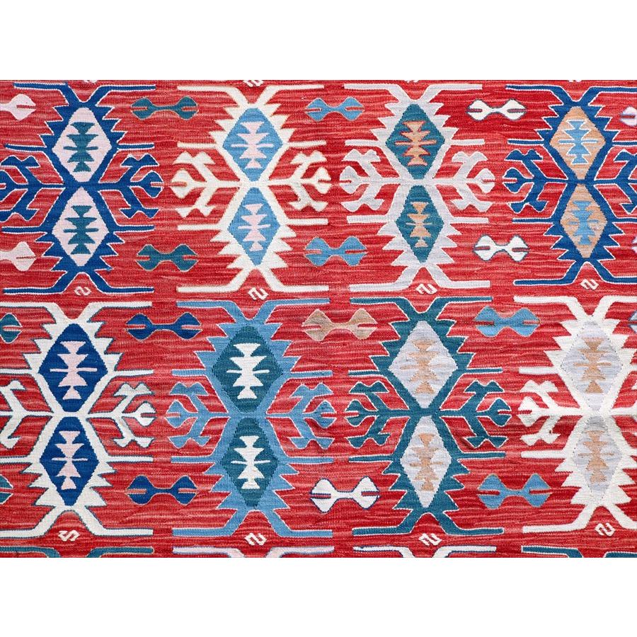 細かな織りの手織りキリム コンヤ 173x130cm ベレケットと翼を広げた鳥のモチーフ | ブランド登録なし | 04