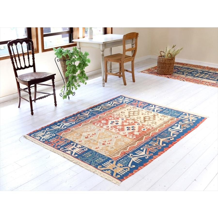 細かな織りのコンヤキリム セッヂャーデ 169x133cm ３つのサンドゥック | ブランド登録なし | 01