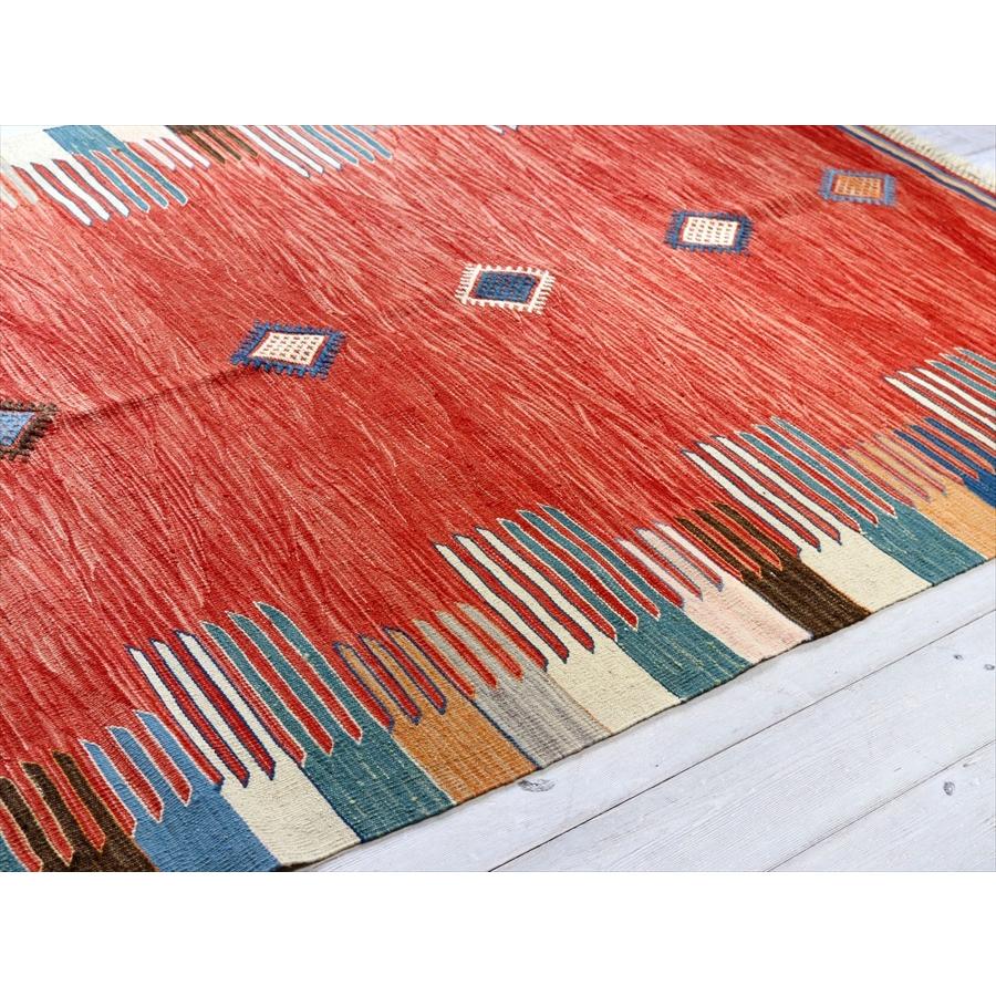 細かな織りのコンヤキリム セッヂャーデ 184x125cm 美しい草木染のレッド | ブランド登録なし | 04