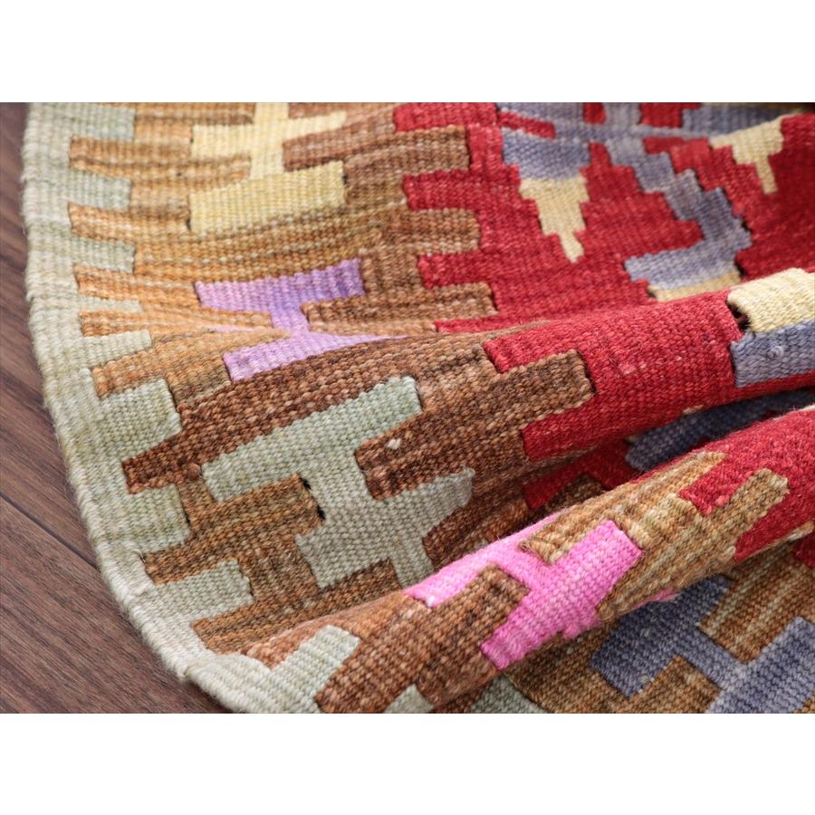 ワンランク上のカイセリキリム 137x98cm レッド＆ブラウン トルコの手織りキリム |  | 08