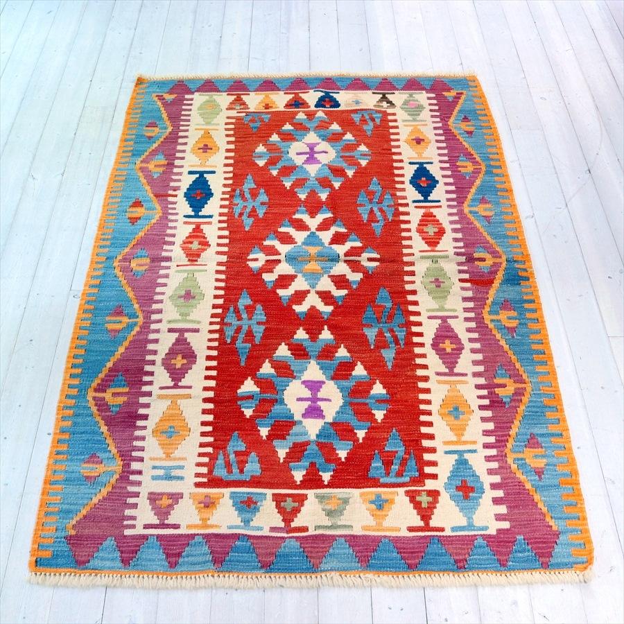 色にこだわるワンランク上のカイセリキリム セッヂャーデ 193x126cm ドラゴンのモチーフ | ブランド登録なし