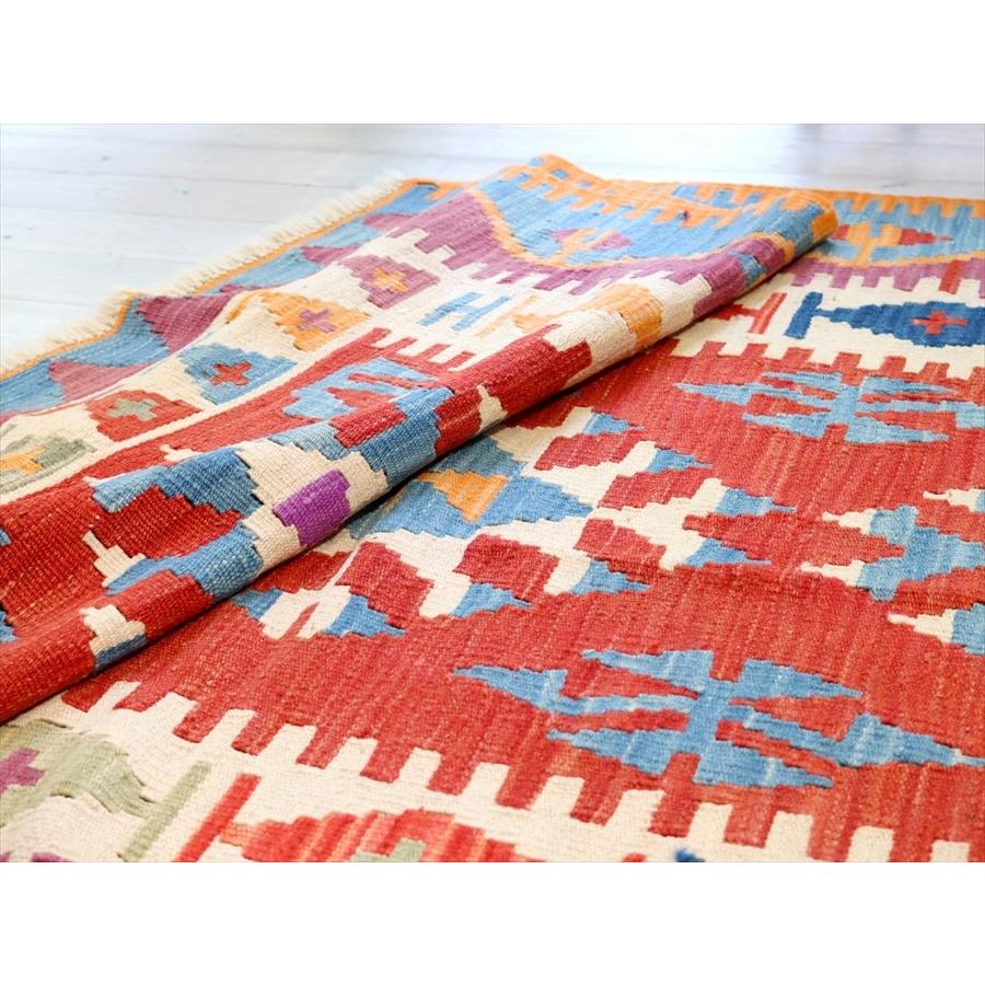 色にこだわるワンランク上のカイセリキリム セッヂャーデ 193x126cm ドラゴンのモチーフ | ブランド登録なし | 05