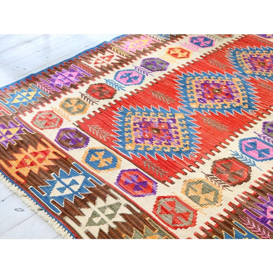 ワンランク上のカイセリキリム　セッヂャーデ 170x125cm ドラゴンと麦の穂のモチーフ | ブランド登録なし | 03