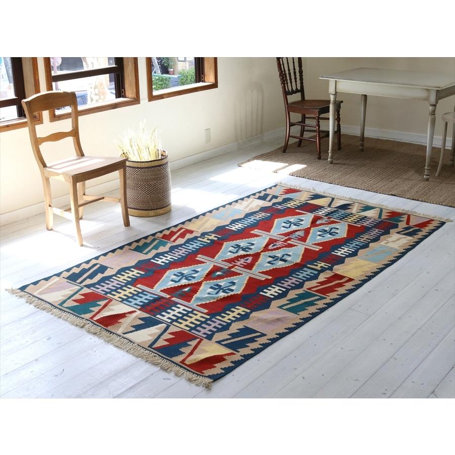 トルコの手織りキリム カイセリ カリヨラ 221x134cm 6つのメダリオン