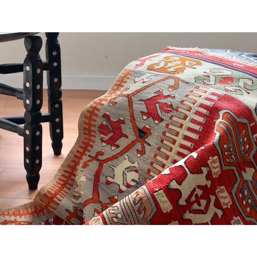 オールドキリム アイドゥン 153x96cm 雄羊の角と水の流れ | ブランド登録なし | 13