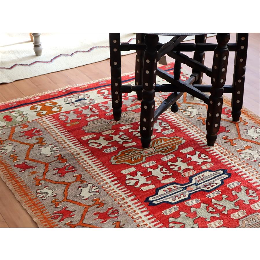 オールドキリム アイドゥン 153x96cm 雄羊の角と水の流れ | ブランド登録なし | 05