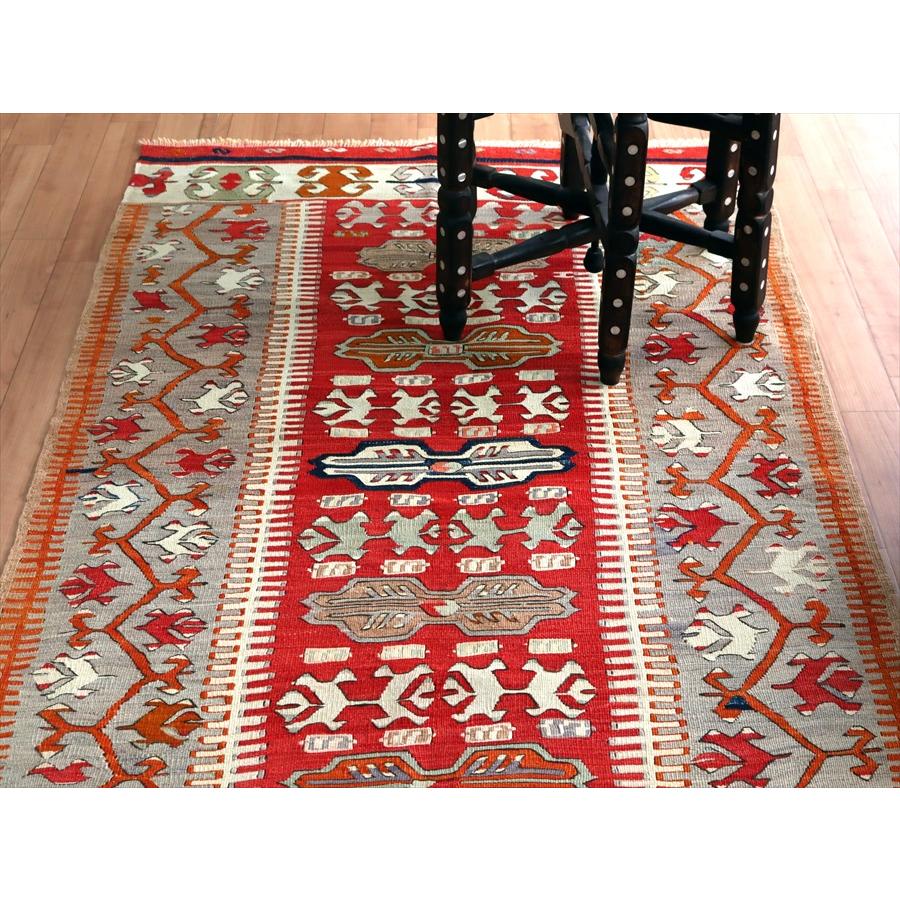 オールドキリム アイドゥン 153x96cm 雄羊の角と水の流れ | ブランド登録なし | 06