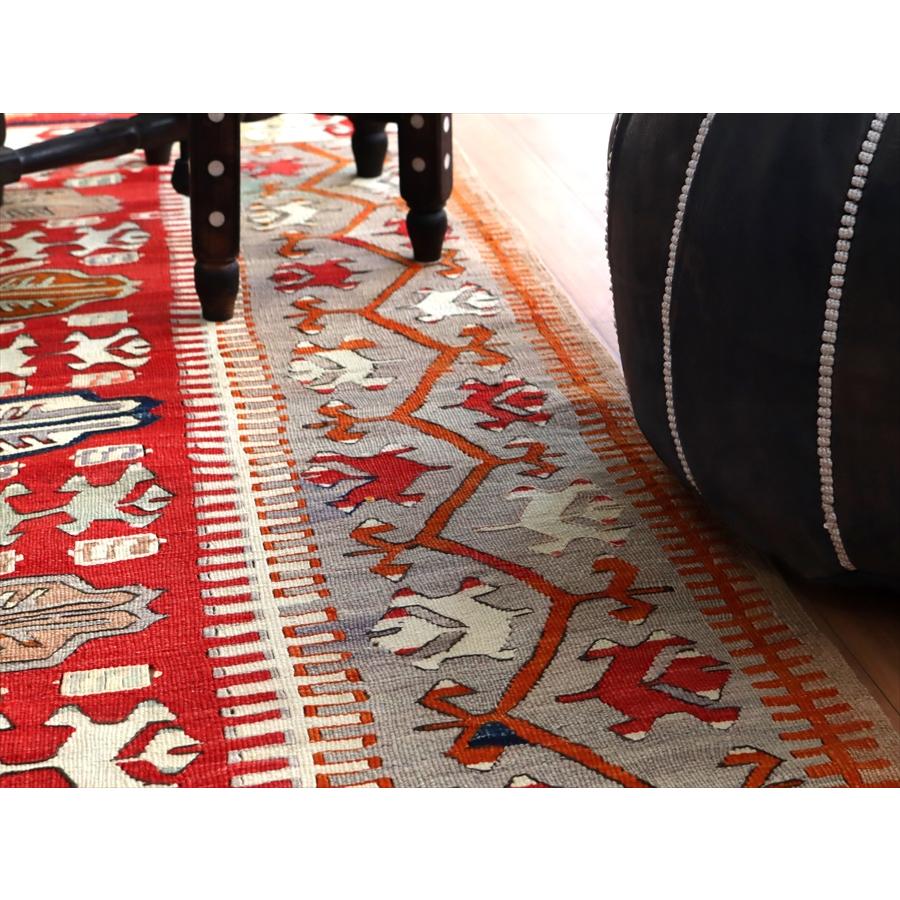 オールドキリム アイドゥン 153x96cm 雄羊の角と水の流れ | ブランド登録なし | 07