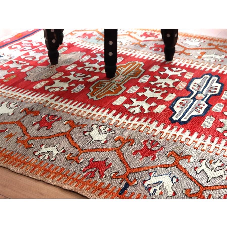 オールドキリム アイドゥン 153x96cm 雄羊の角と水の流れ | ブランド登録なし | 09