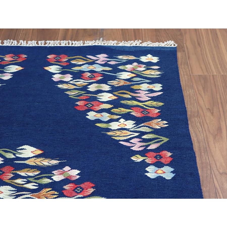 手織りキリム ルーマニア 196x100cm 花のモチーフ | ブランド登録なし | 03
