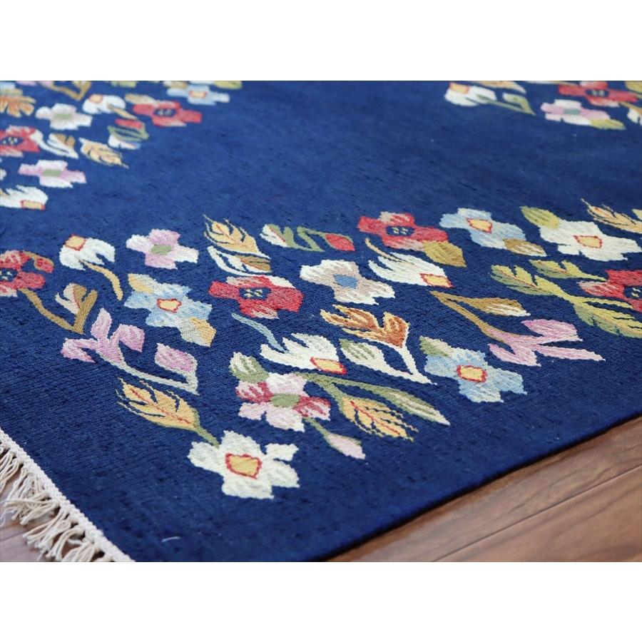 手織りキリム ルーマニア 196x100cm 花のモチーフ | ブランド登録なし | 04
