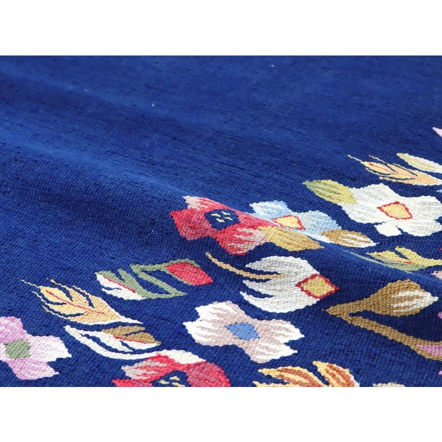手織りキリム ルーマニア 196x100cm 花のモチーフ | ブランド登録なし | 05