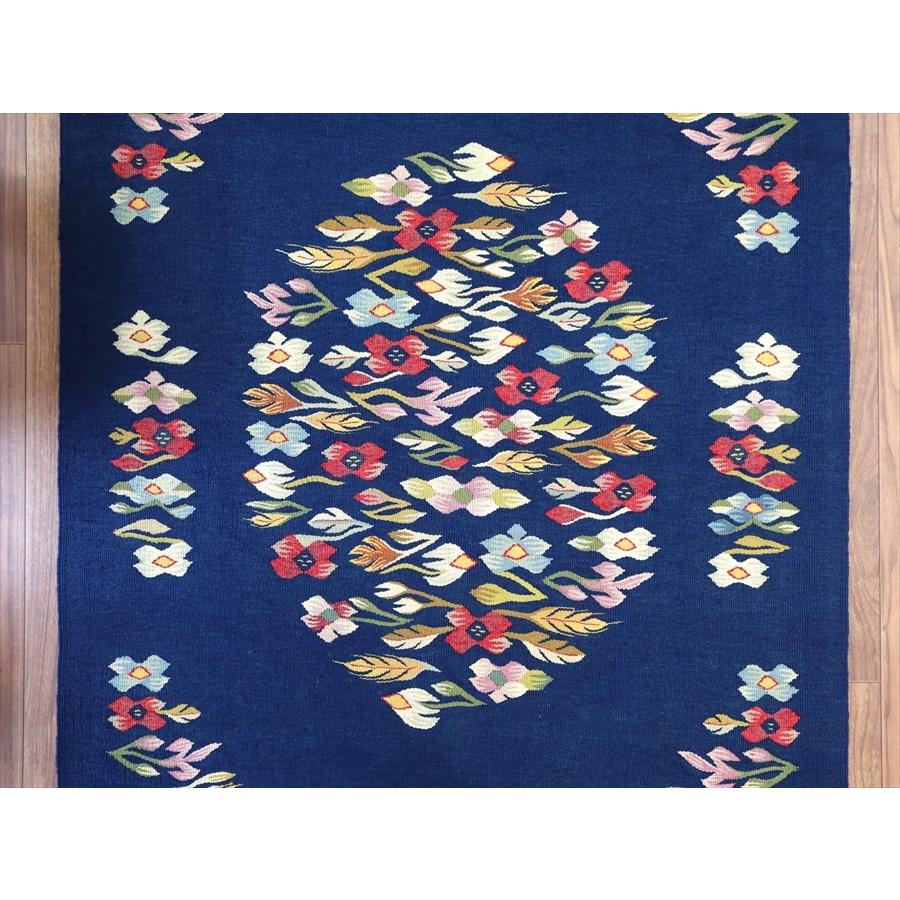 手織りキリム ルーマニア 196x100cm 花のモチーフ | ブランド登録なし | 06