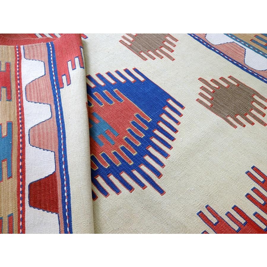 トルコ手織りキリム ウシャク 166x122cm パルマクルのモチーフ | ブランド登録なし | 06