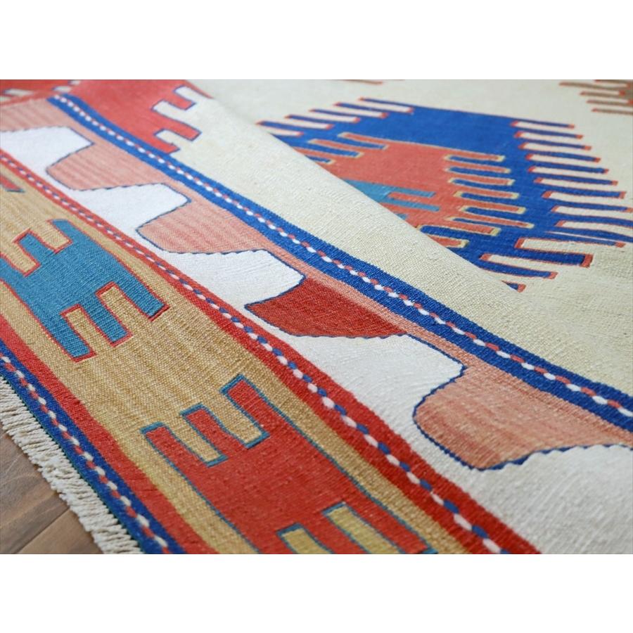 トルコ手織りキリム ウシャク 166x122cm パルマクルのモチーフ | ブランド登録なし | 07