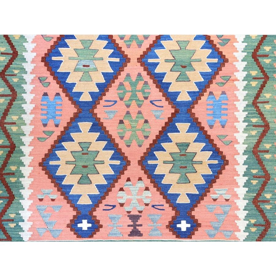 トルコ手織りキリム コンヤ 154x111cm イーブルアイ 連なるひし形 | ブランド登録なし | 03