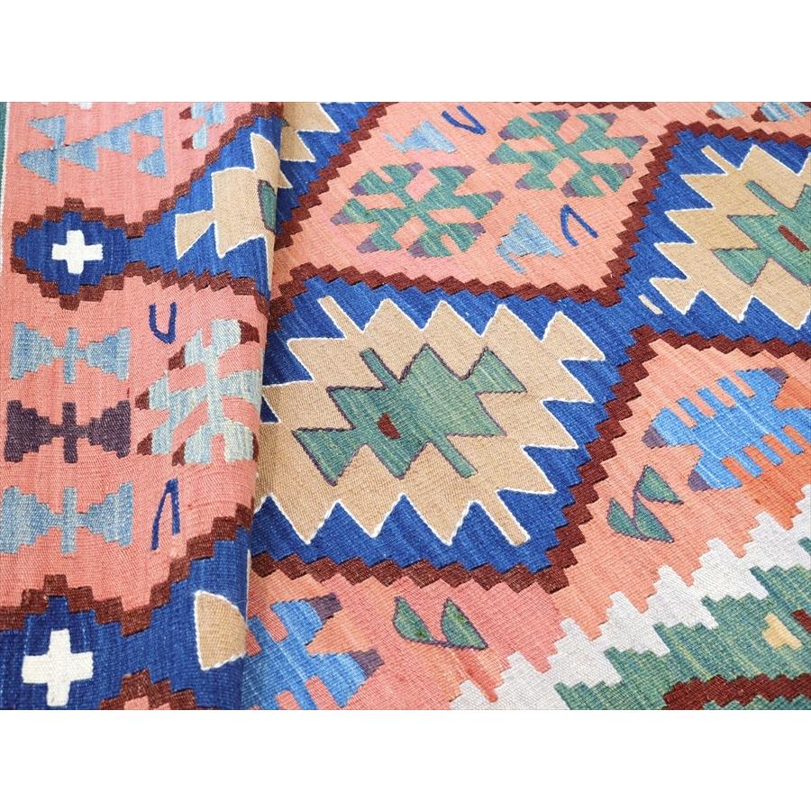 トルコ手織りキリム コンヤ 154x111cm イーブルアイ 連なるひし形 | ブランド登録なし | 05