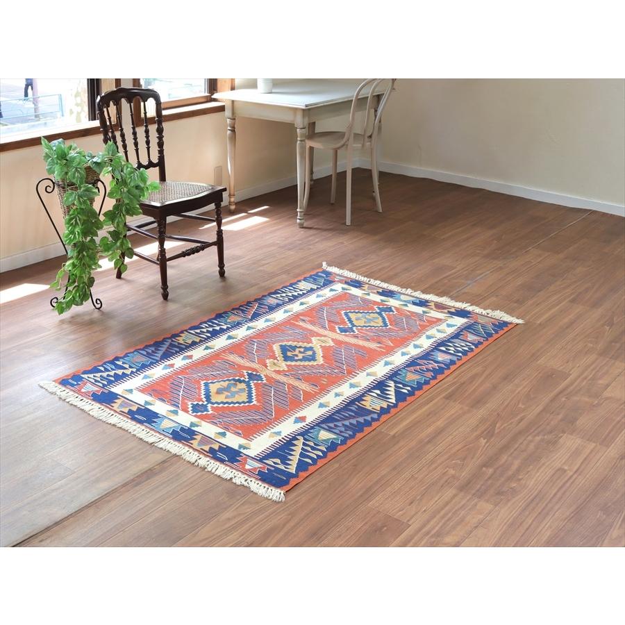 トルコ手織りキリム ウシャク 166x107cm サンドゥックと雄羊の角 | ブランド登録なし | 01