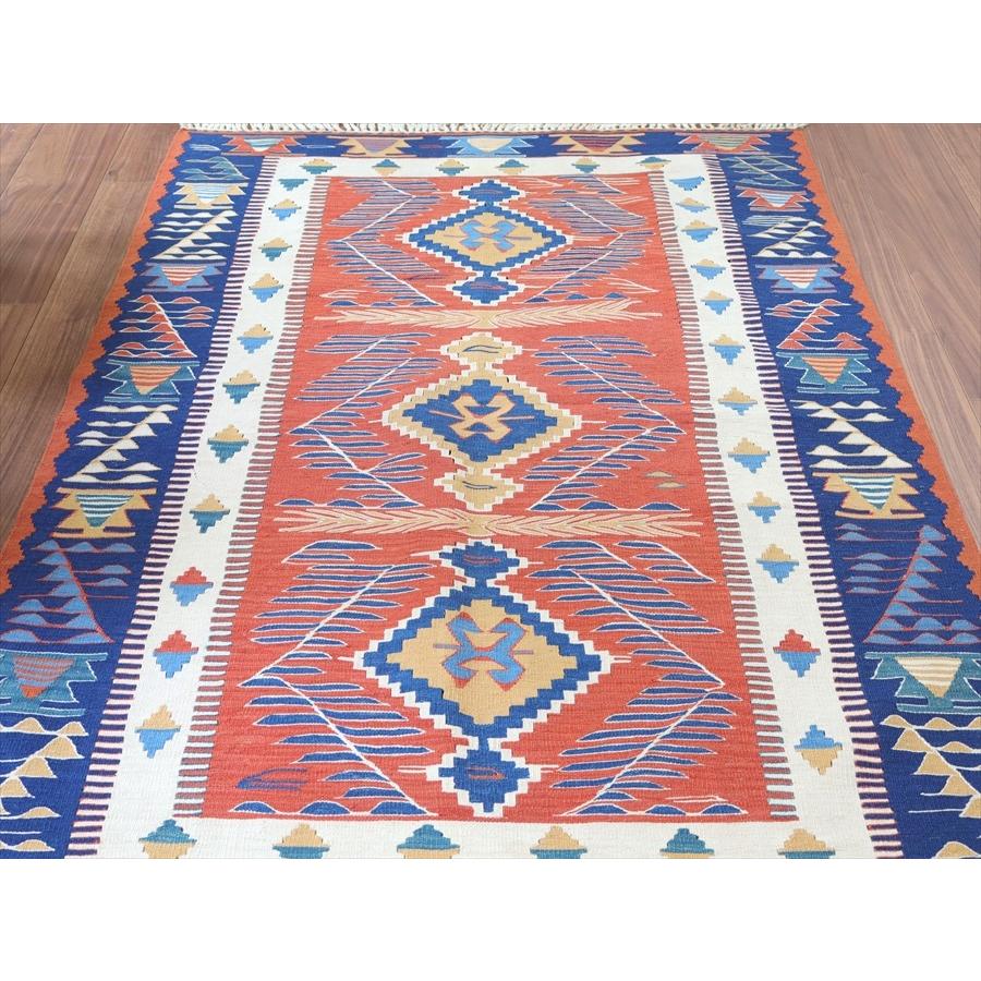 トルコ手織りキリム ウシャク 166x107cm サンドゥックと雄羊の角 | ブランド登録なし | 02