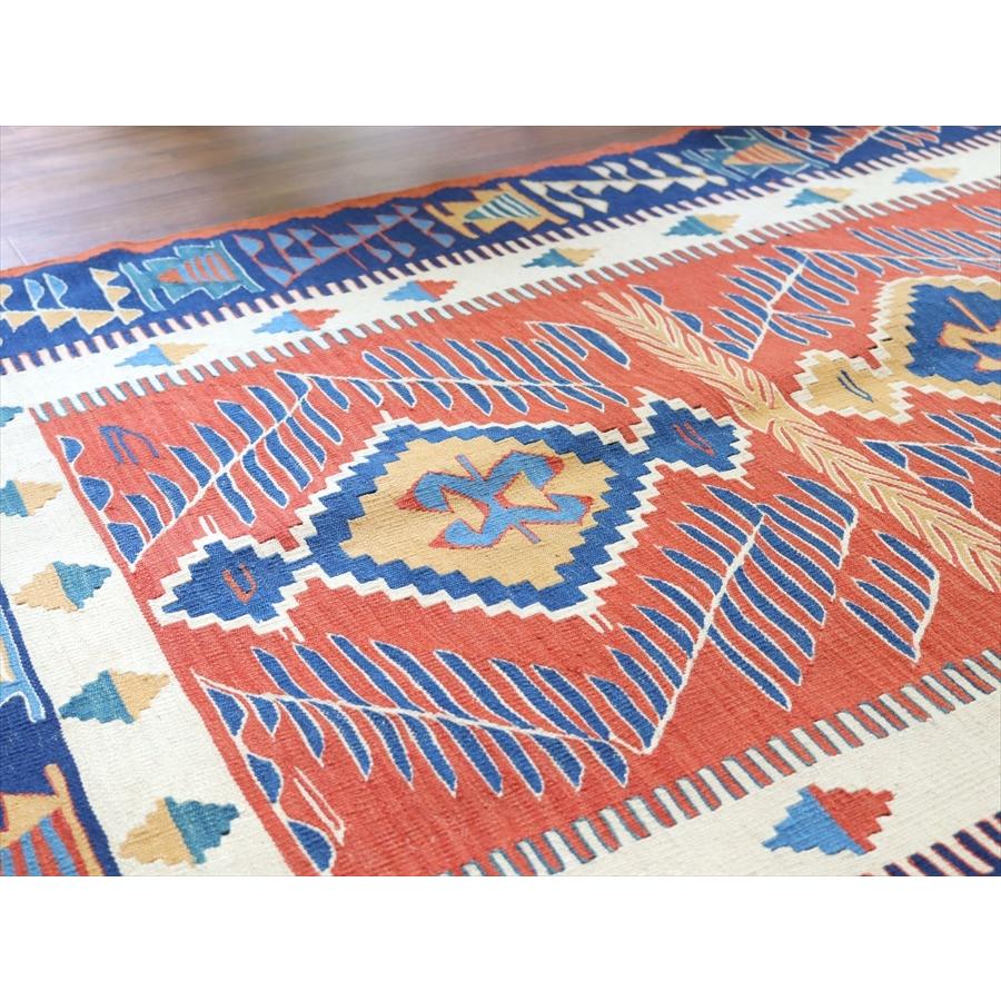 トルコ手織りキリム ウシャク 166x107cm サンドゥックと雄羊の角 | ブランド登録なし | 03