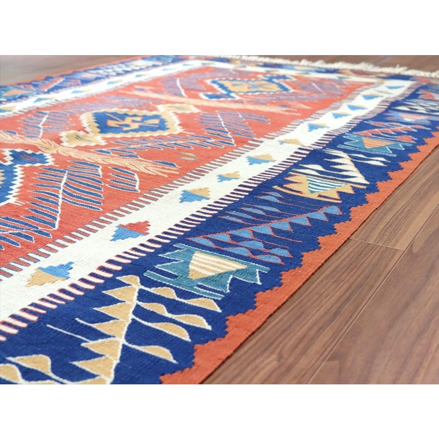 トルコ手織りキリム ウシャク 166x107cm サンドゥックと雄羊の角 | ブランド登録なし | 05