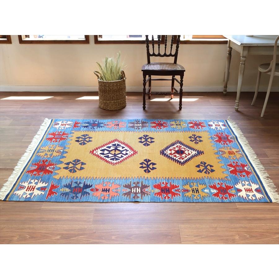 トルコ手織りキリム コンヤ　草木染 177x133cm ２つのダイヤとコチボユヌズ | ブランド登録なし | 01