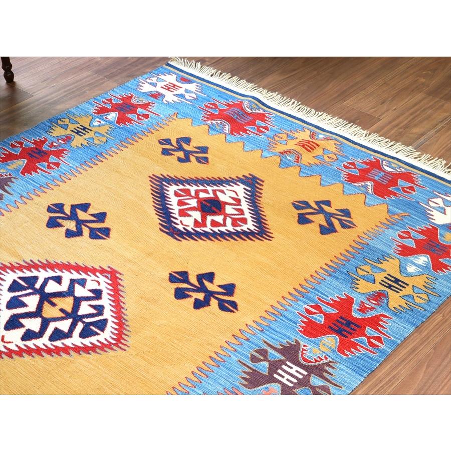 トルコ手織りキリム コンヤ　草木染 177x133cm ２つのダイヤとコチボユヌズ | ブランド登録なし | 02