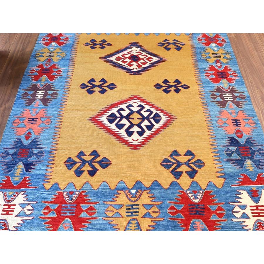 トルコ手織りキリム コンヤ　草木染 177x133cm ２つのダイヤとコチボユヌズ | ブランド登録なし | 03