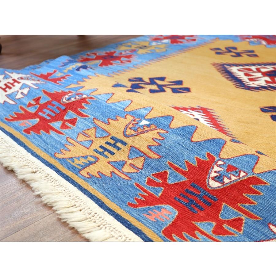 トルコ手織りキリム コンヤ　草木染 177x133cm ２つのダイヤとコチボユヌズ | ブランド登録なし | 07