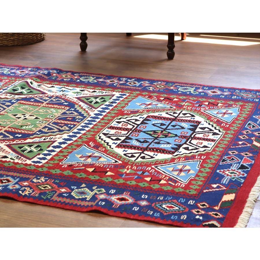 トルコ手織りキリム ワン 190x102cm ４つのサンドゥック | ブランド登録なし | 05