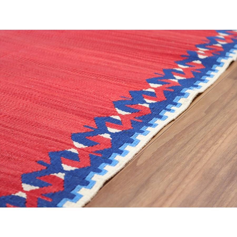 トルコの手織りキリム コンヤ　草木染 207x131cm 赤のエンプティデザイン | ブランド登録なし | 05