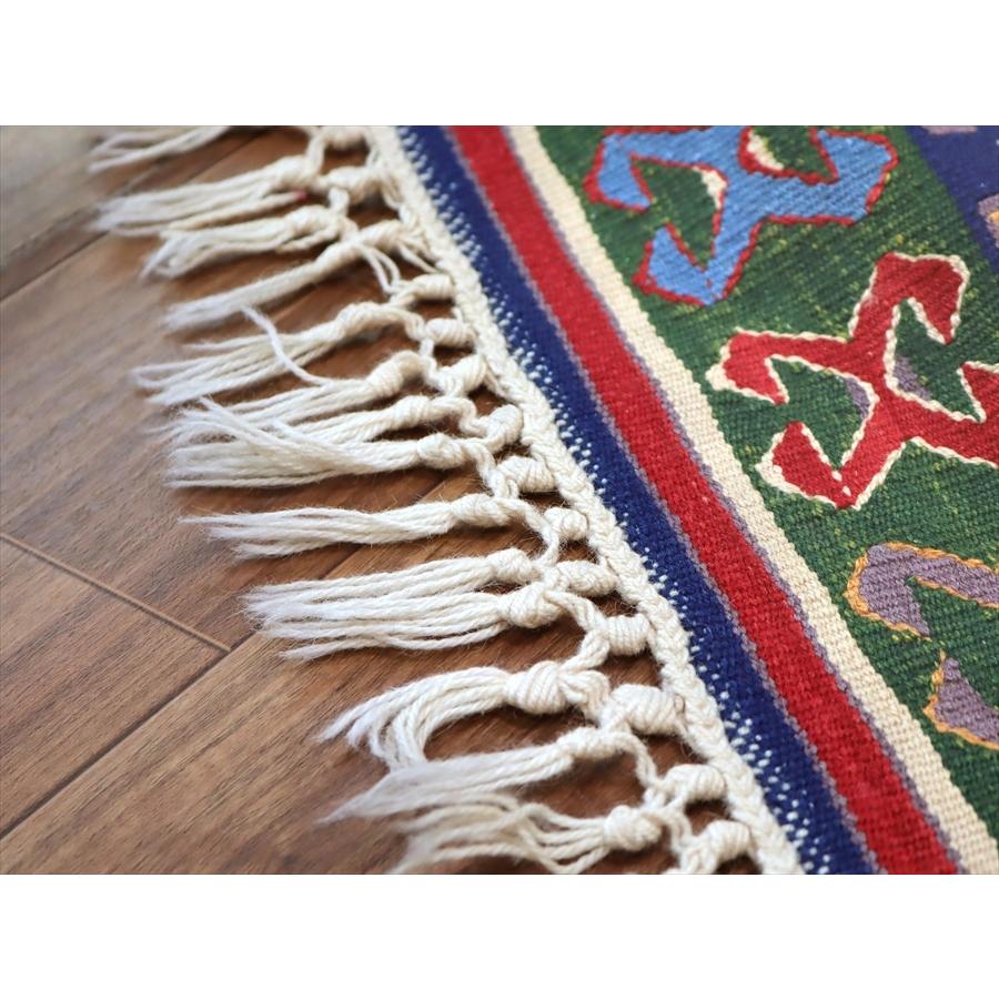 トルコの手織りキリム コンヤ　草木染 207x131cm 赤のエンプティデザイン | ブランド登録なし | 07