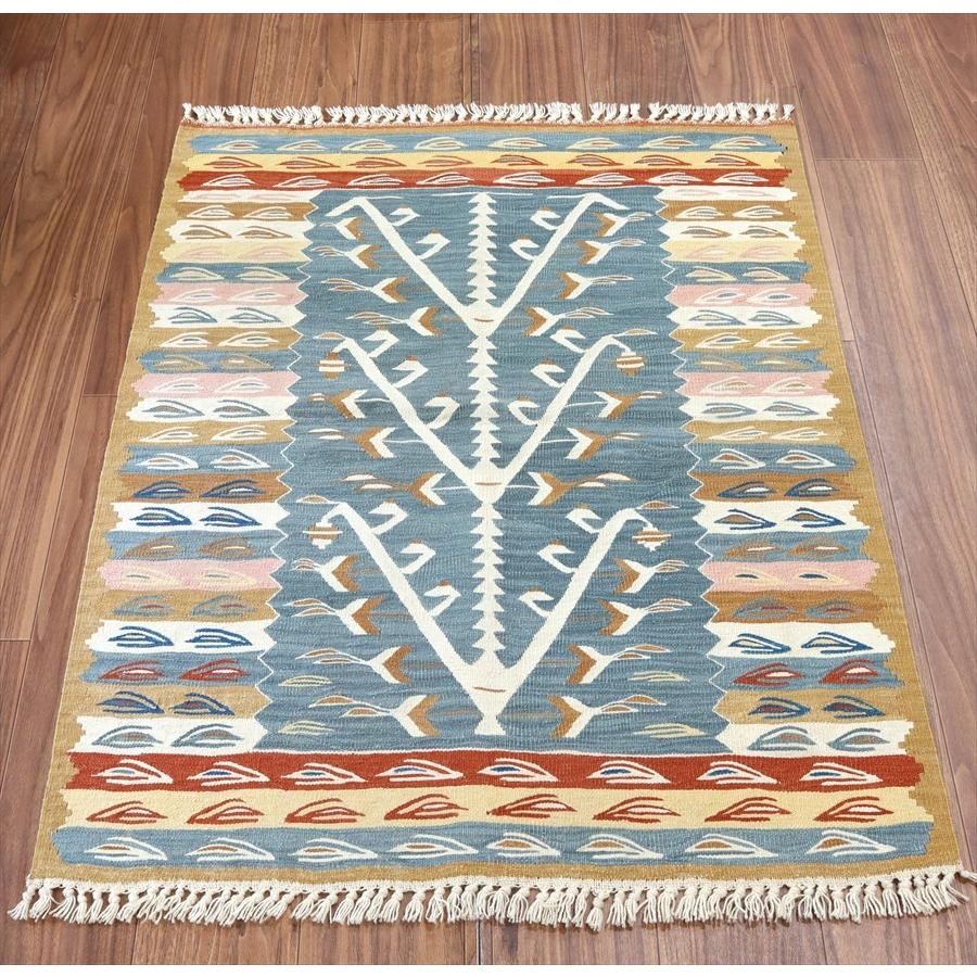 トルコ手織りキリム ウシャク 111x87cm 生命の樹 | ブランド登録なし