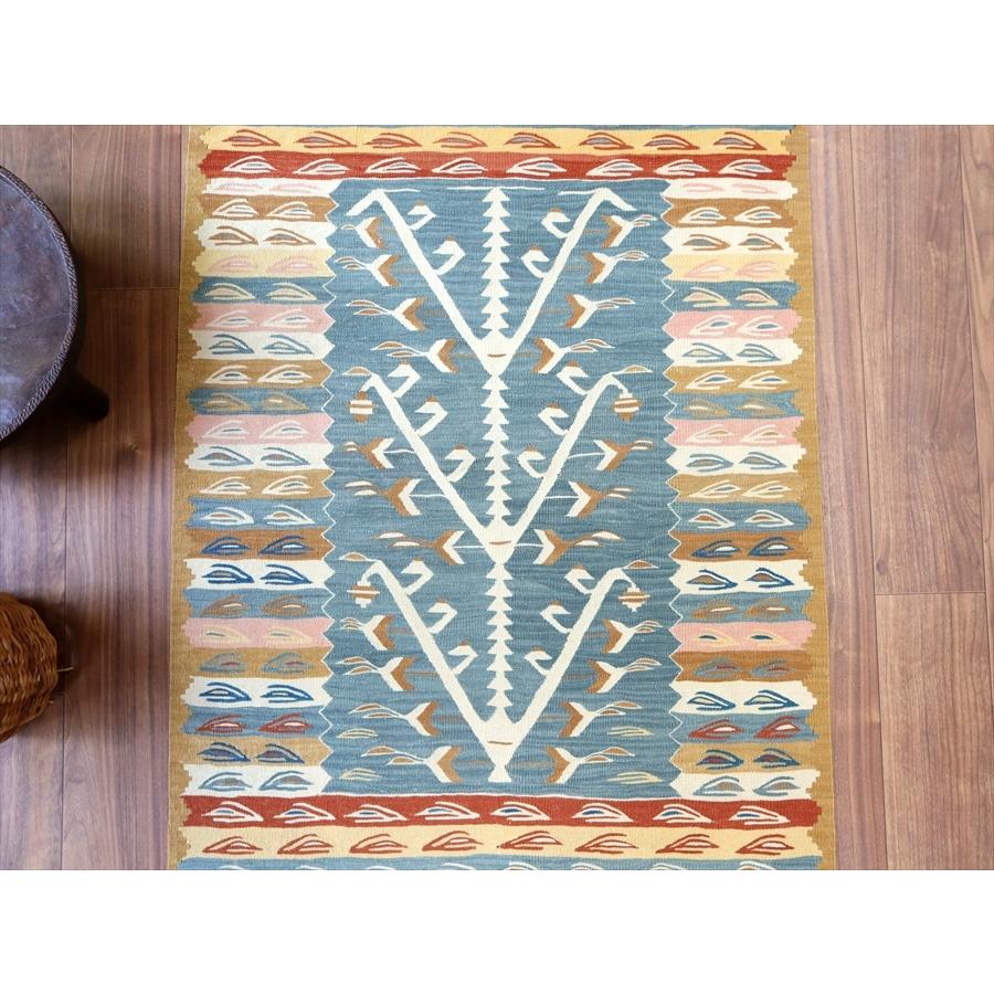 トルコ手織りキリム ウシャク 111x87cm 生命の樹 | ブランド登録なし | 05