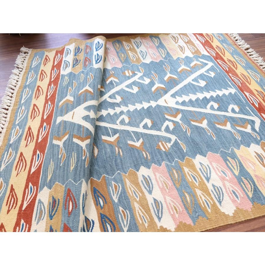 トルコ手織りキリム ウシャク 111x87cm 生命の樹 | ブランド登録なし | 06