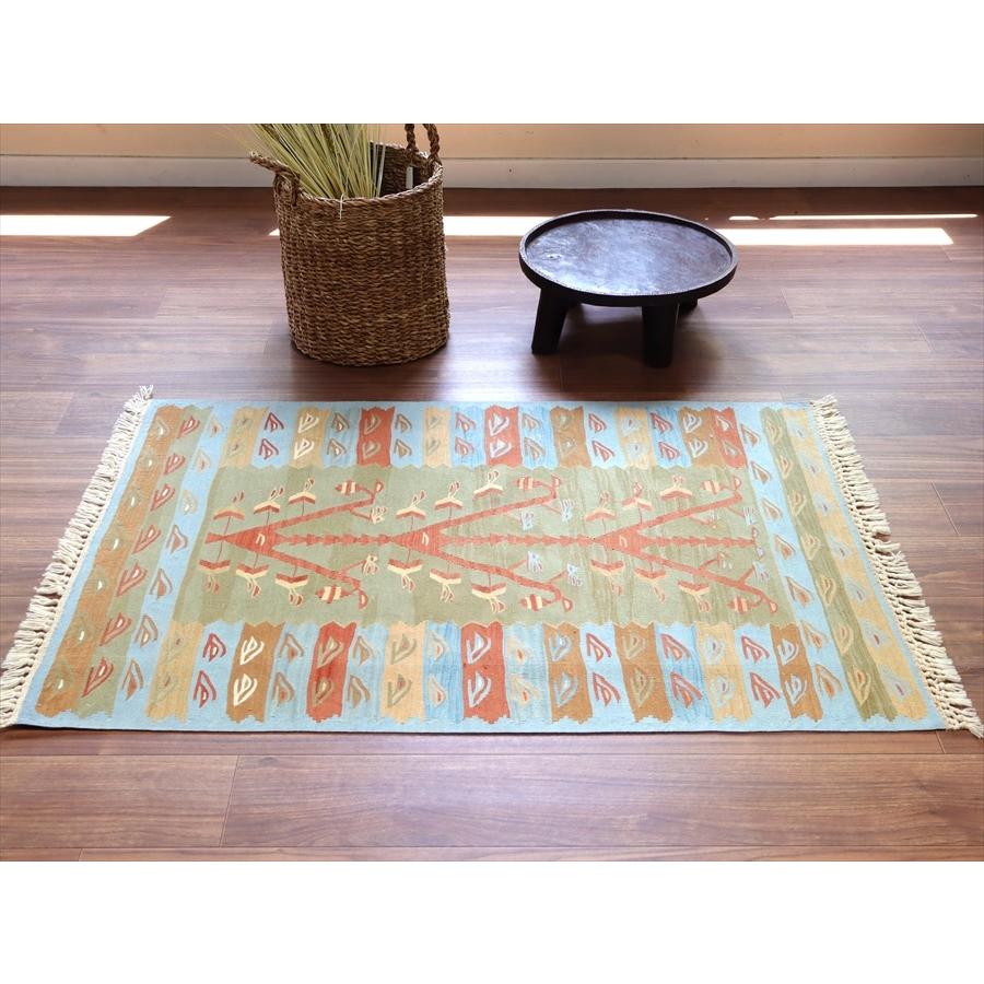 トルコ手織りキリム ウシャク 115x86cm 生命の樹 | ブランド登録なし | 01
