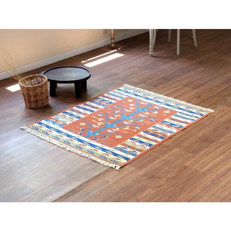 トルコ手織りキリム ウシャク 114x92cm 生命の樹 | ブランド登録なし | 01